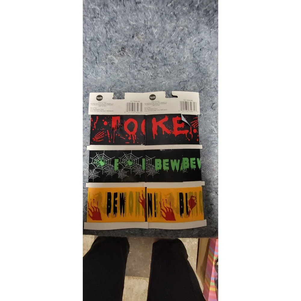 Halloween 2025  Fright Tape 2‎ packs of 3